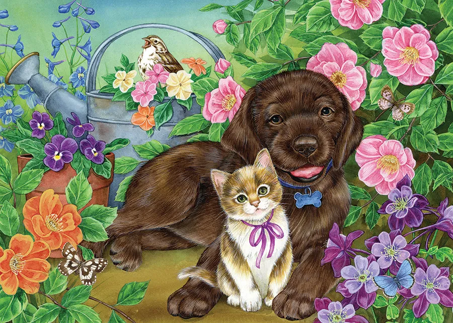 Cobble Hill Calico Chocolate puzzle tavă 35 piese