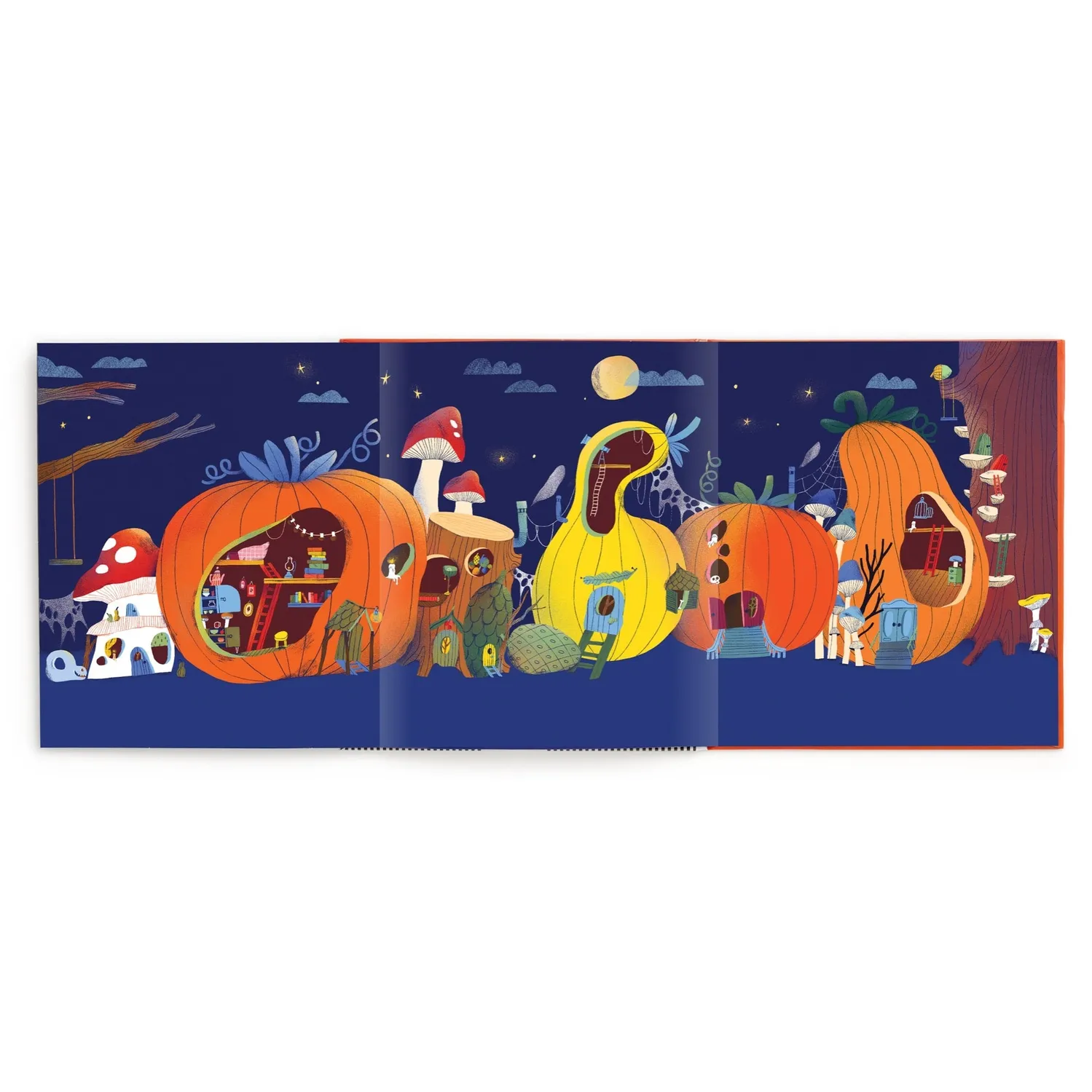 Mudpuppy Pumpkin Village set stickere reutilizabile 70 toamna