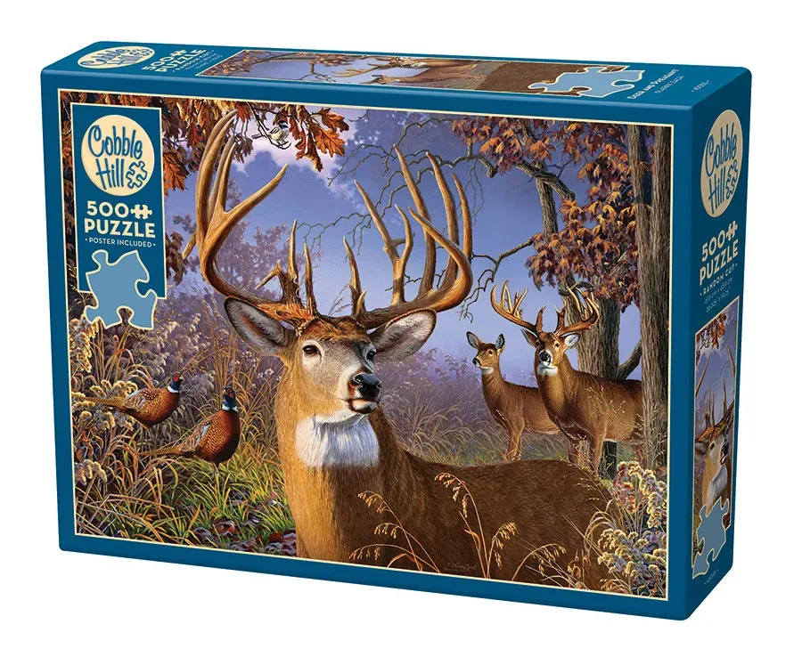Cobble Hill Deer and Pheasant puzzle 500 piese animale
