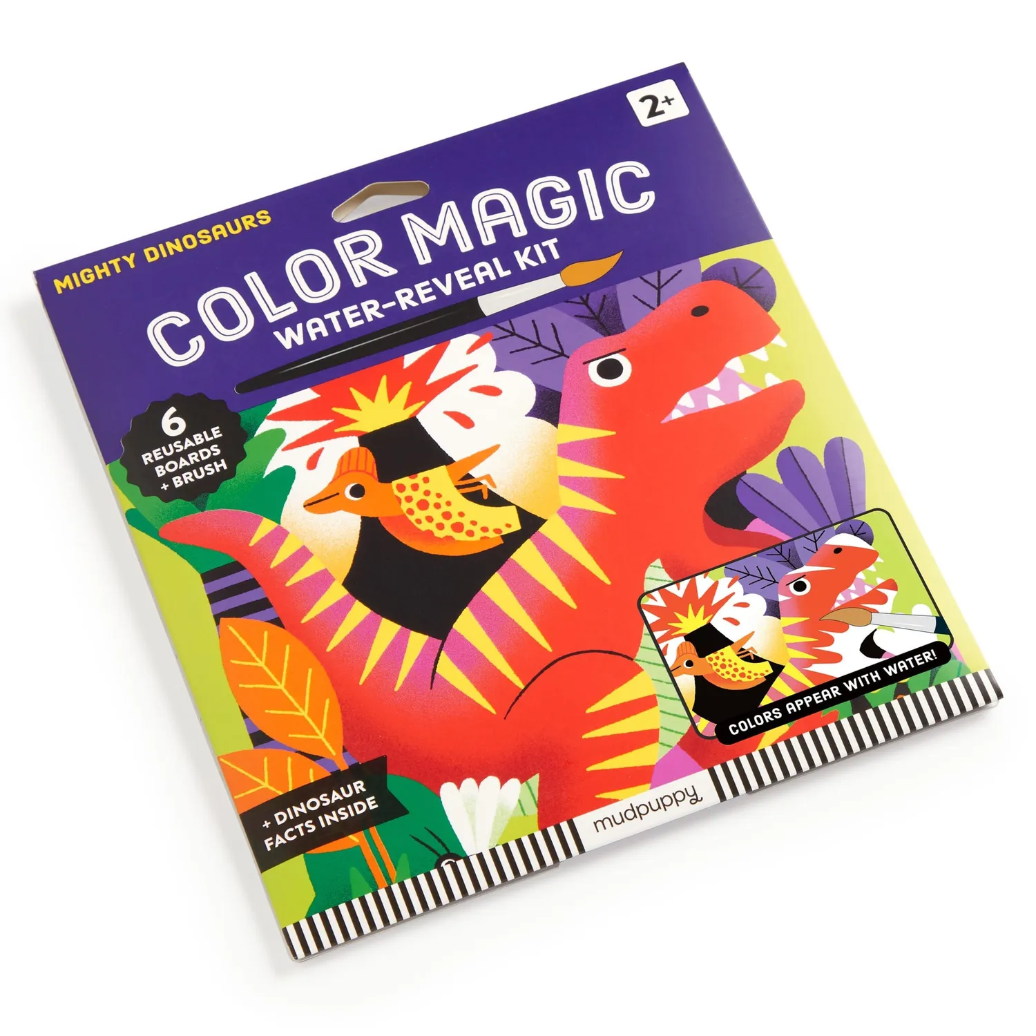Mudpuppy Mighty Dinosaurs Color Magic kit pictură cu apă dinozauri