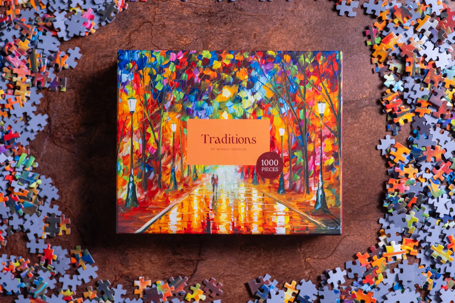 Mosaic Traditions Farewell to Anger puzzle carton 1000 piese toamna