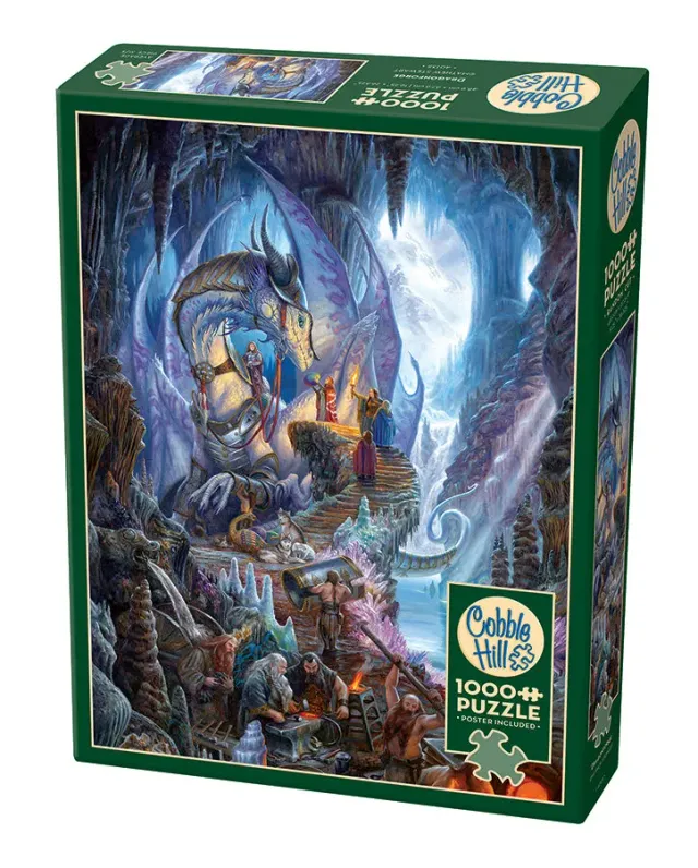 Cobble Hill Dragonforge puzzle 1000 piese fantasy dragon