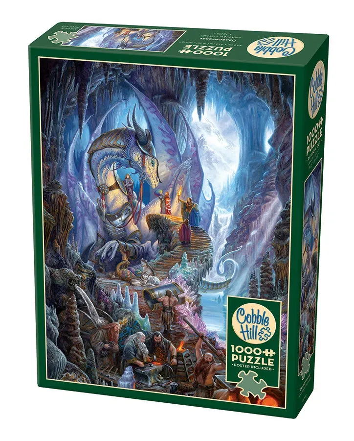 Cobble Hill Dragonforge puzzle 1000 piese fantasy dragon