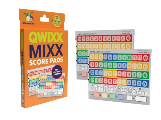 Gamewright Qwixx Mixx rezerve joc zaruri 2x100 file