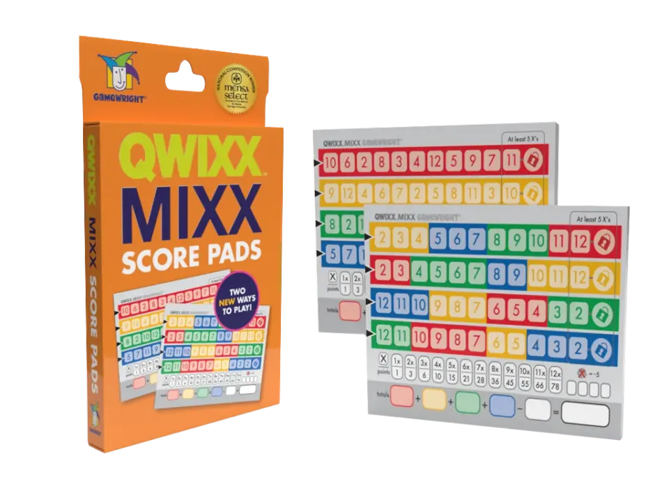 Gamewright Qwixx Mixx rezerve joc zaruri 2x100 file