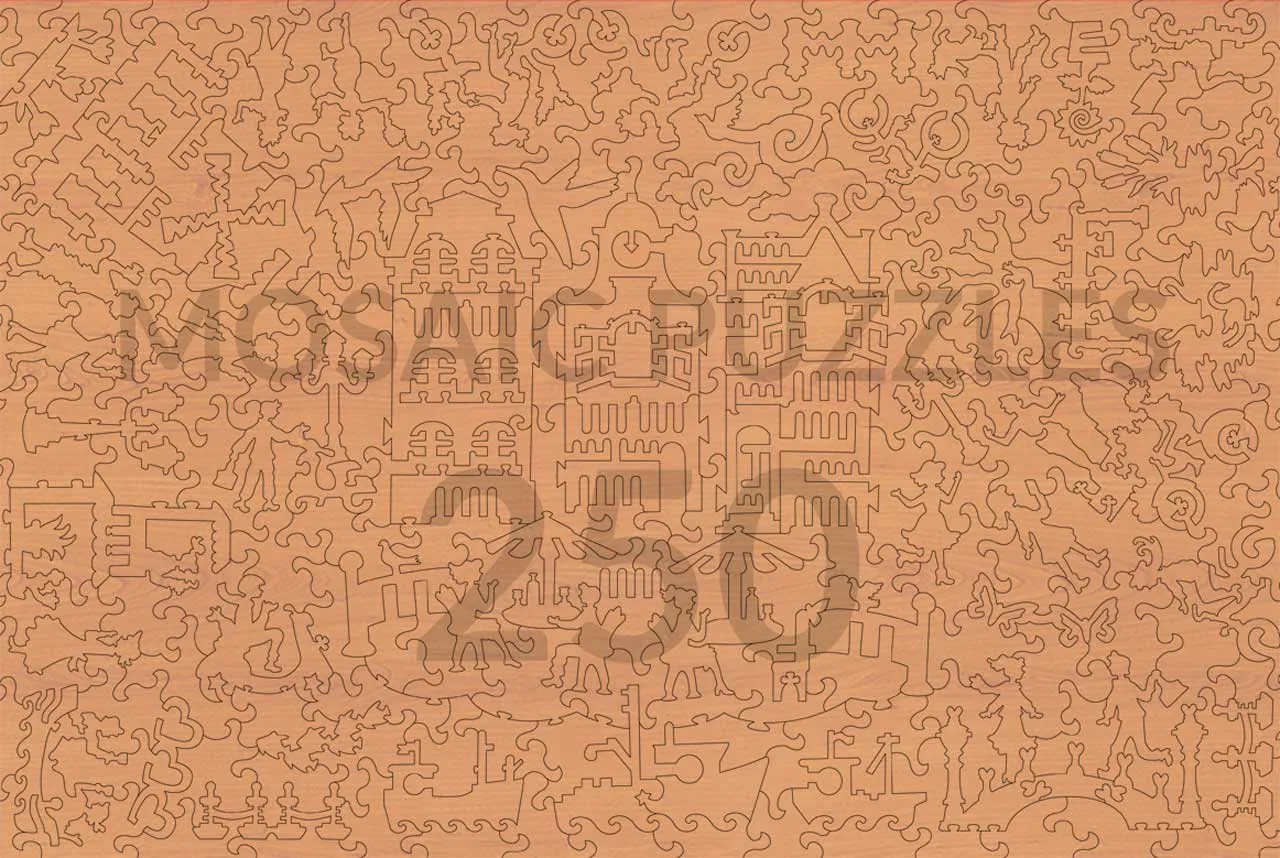 Mosaic Puzzles Cycling Around Amsterdam puzzle 100 piese canal