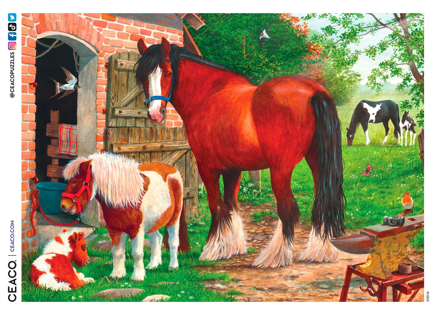 Ceaco Horse Buddies puzzle 1000 piese cai