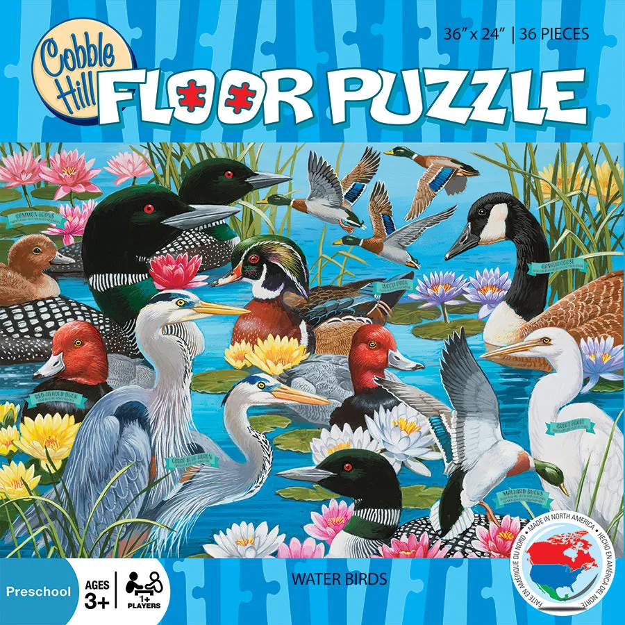 Cobble Hill Water Birds puzzle podea 36 piese păsări