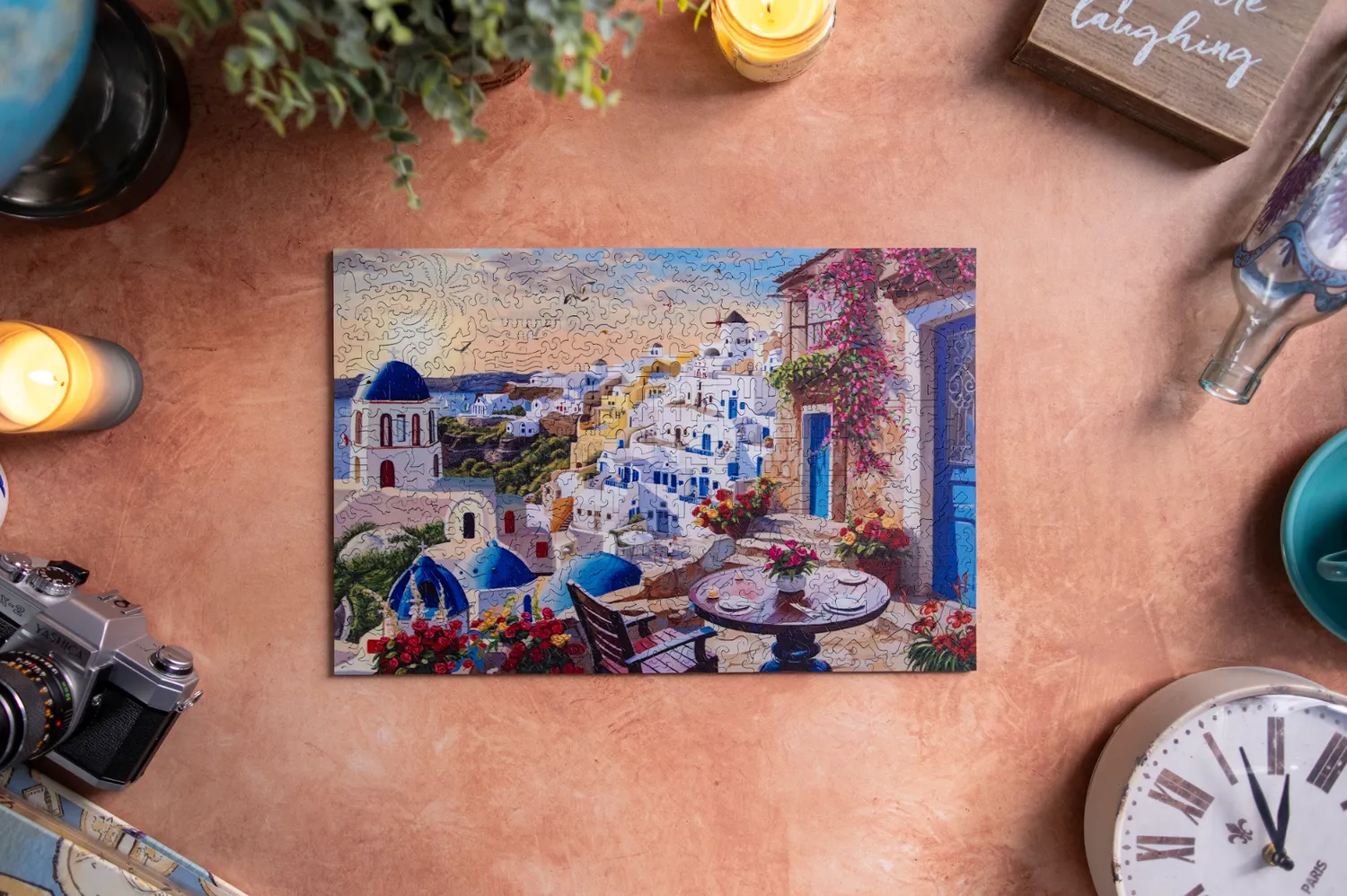 Mosaic Puzzles Morning View Santorini puzzle 100 piese Grecia