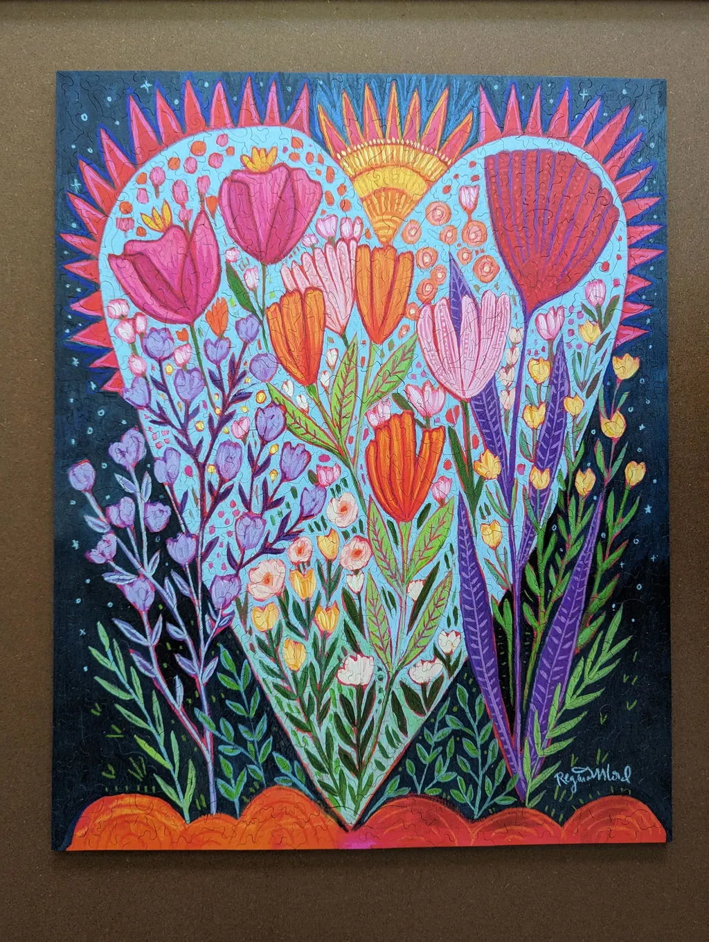 Hidden Piece Big Blooming Love puzzle lemn 521 piese