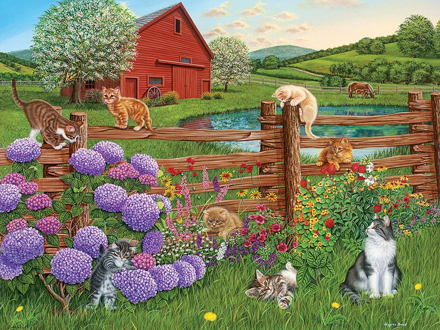 Cobble Hill Farm Cats puzzle 275 piese pisici