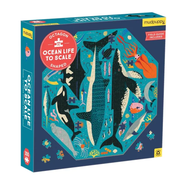 Mudpuppy Ocean Life puzzle octogon 300 piese 7-99 ani