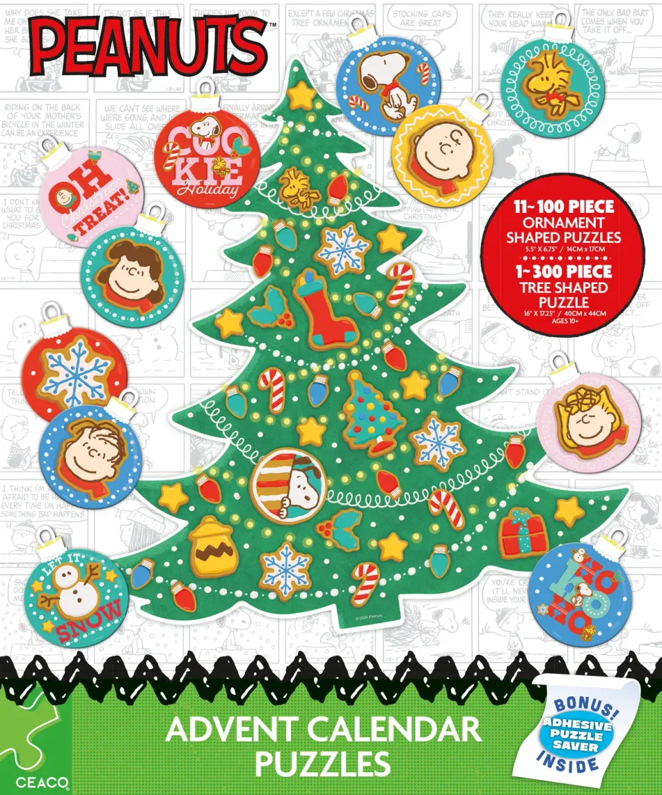 Ceaco Peanuts Advent puzzle 12 zile Snoopy Crăciun