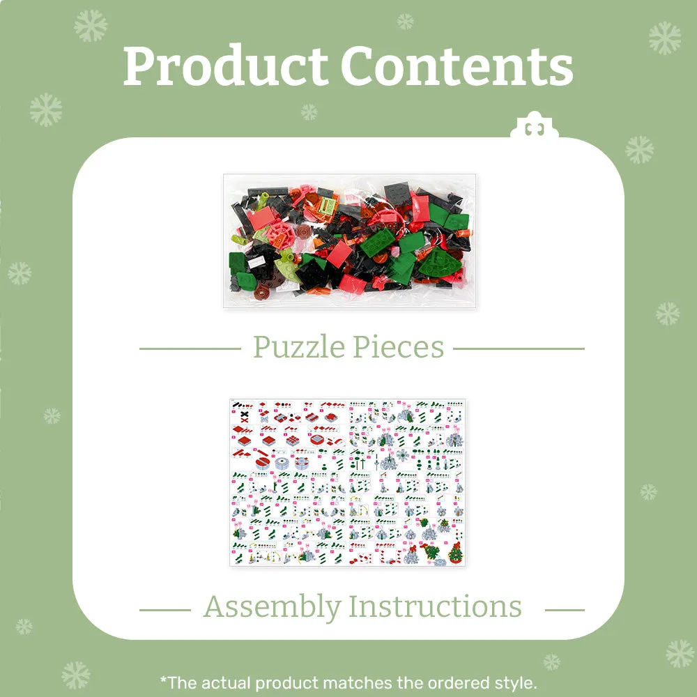 PieceRelax Mini Bricks Christmas Tree KZ1216 set brad 3D mic
