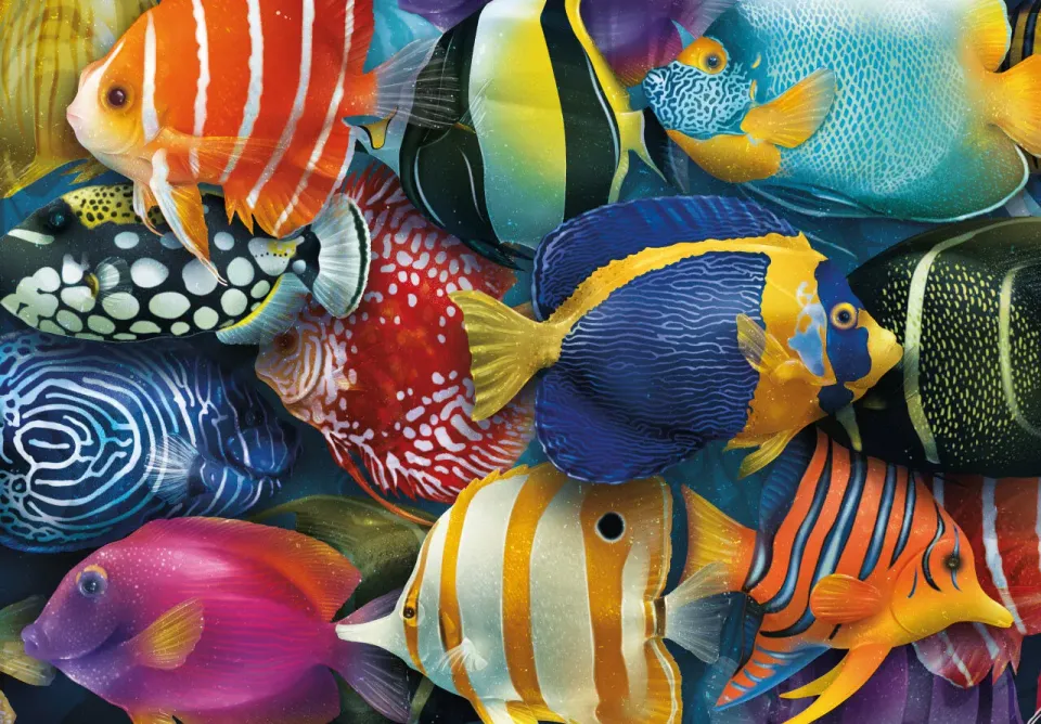 Mosaic Puzzles Sea of Colors puzzle lemn 1000 piese recif