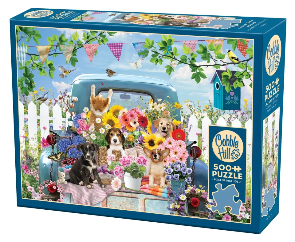 Cobble Hill Country Truck in Summer puzzle 500 piese vara