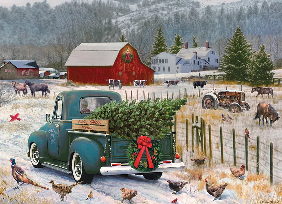 Cobble Hill Home for Christmas puzzle 1000 piese iarna
