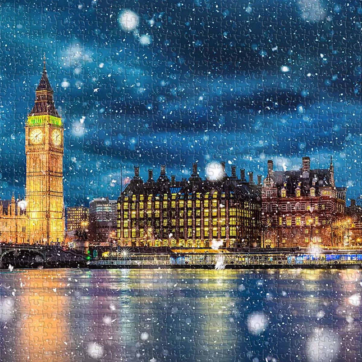 PieceRelax PieceClicks Thames Snowy Night U1141 puzzle