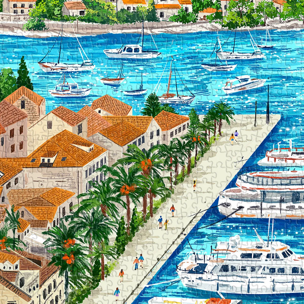 PieceRelax PieceClicks Blue Coast Croatia U1339 puzzle 1000 piese