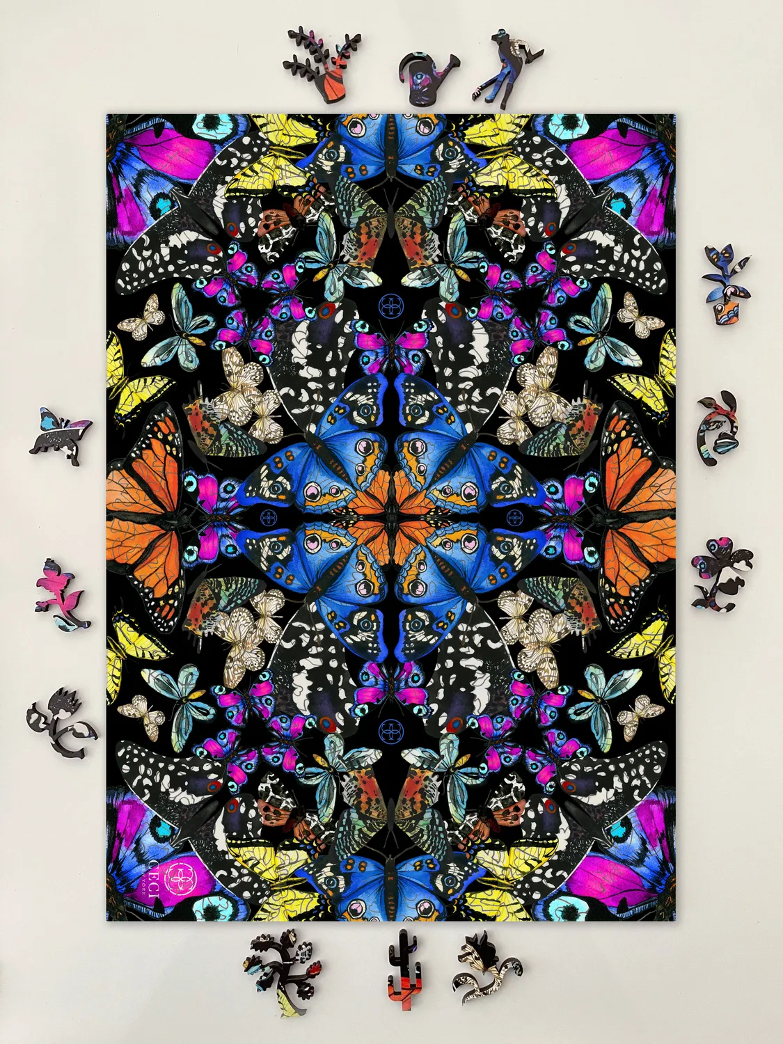Mosaic Puzzles Butterfly Kaleidoscope puzzle 500 piese