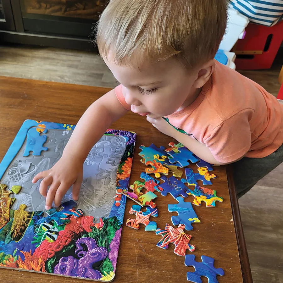 Cobble Hill Undersea Turtle puzzle 35 piese tava ocean