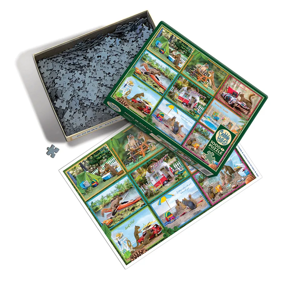 Cobble Hill Squirrels on Vacation puzzle 1000 piese