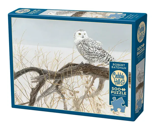 Cobble Hill Fallen Willow Snowy Owl puzzle 500 piese bufniță