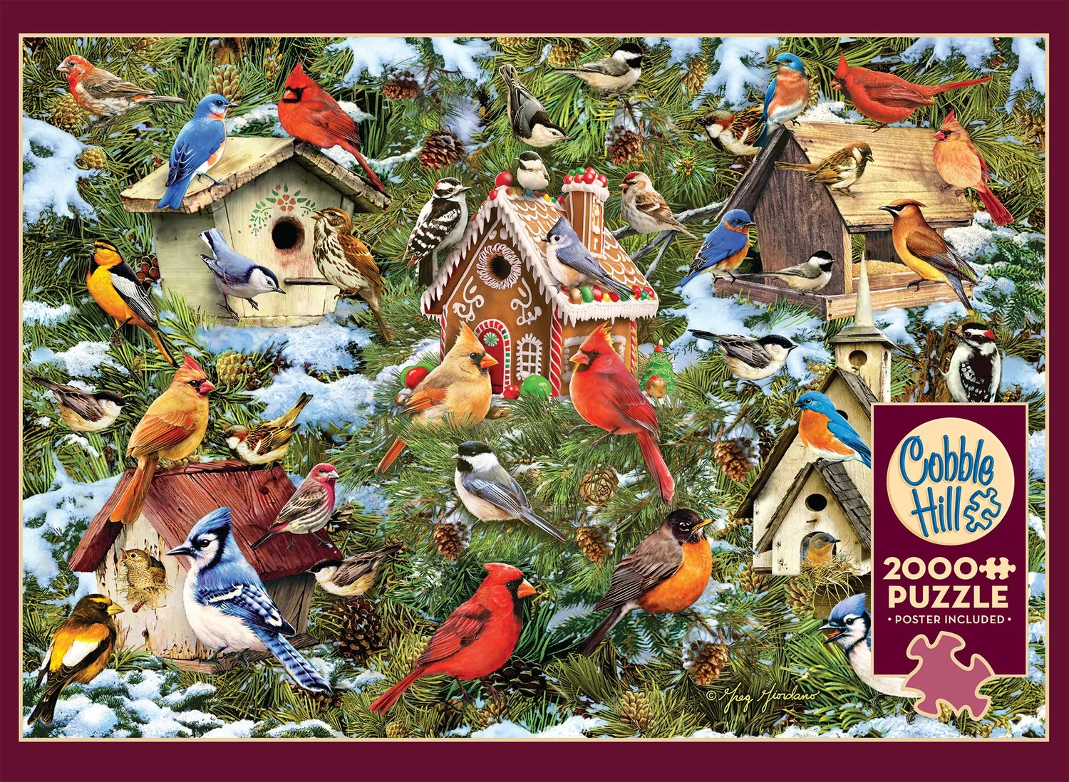Cobble Hill The Crowded Tree puzzle 2000 piese peisaj