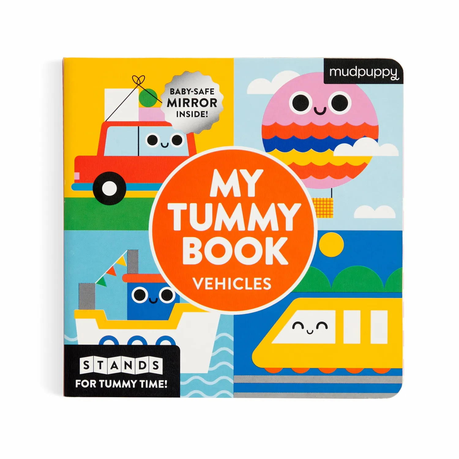 Mudpuppy Vehicles My Tummy carte bebeluși 15x15 cm