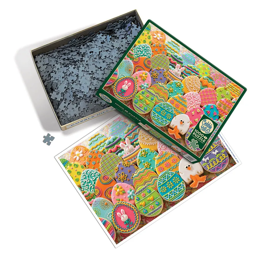 Cobble Hill Easter Eggs puzzle 1000 piese fursecuri