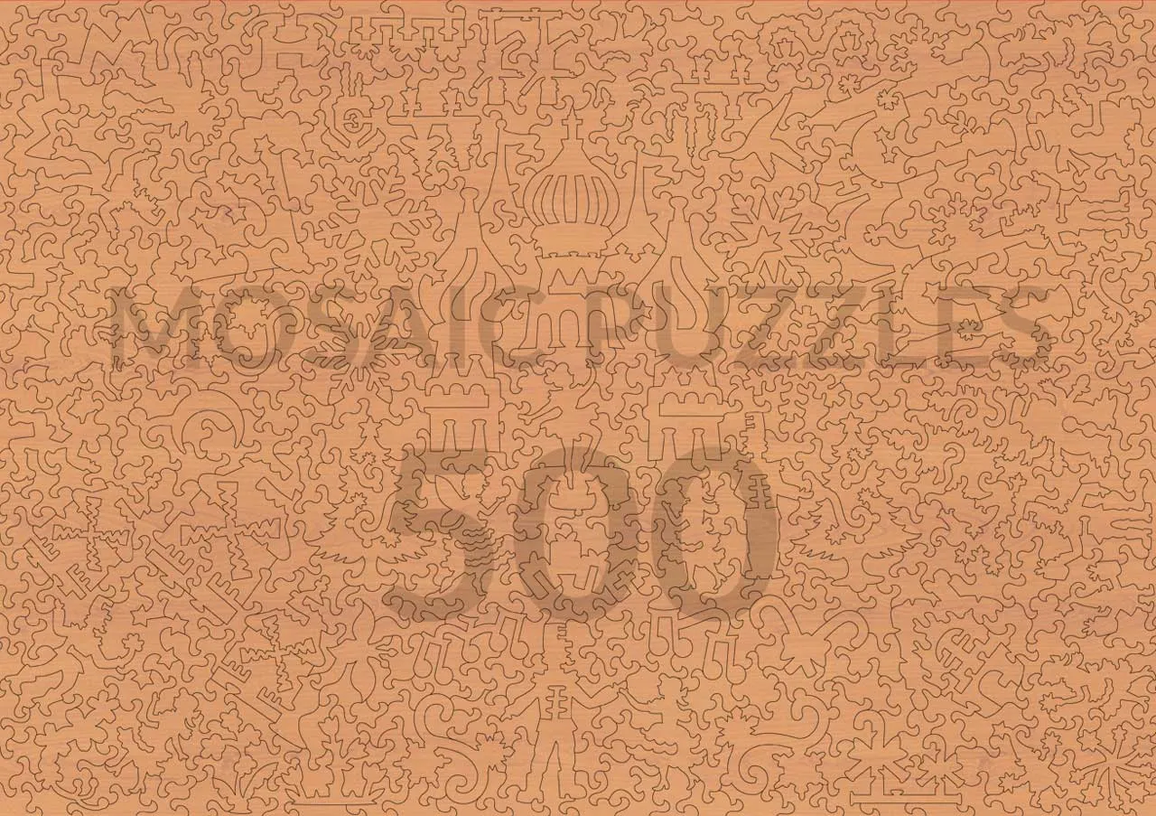 Mosaic Puzzles Christmas Day Reflections puzzle 500 piese de Crăciun