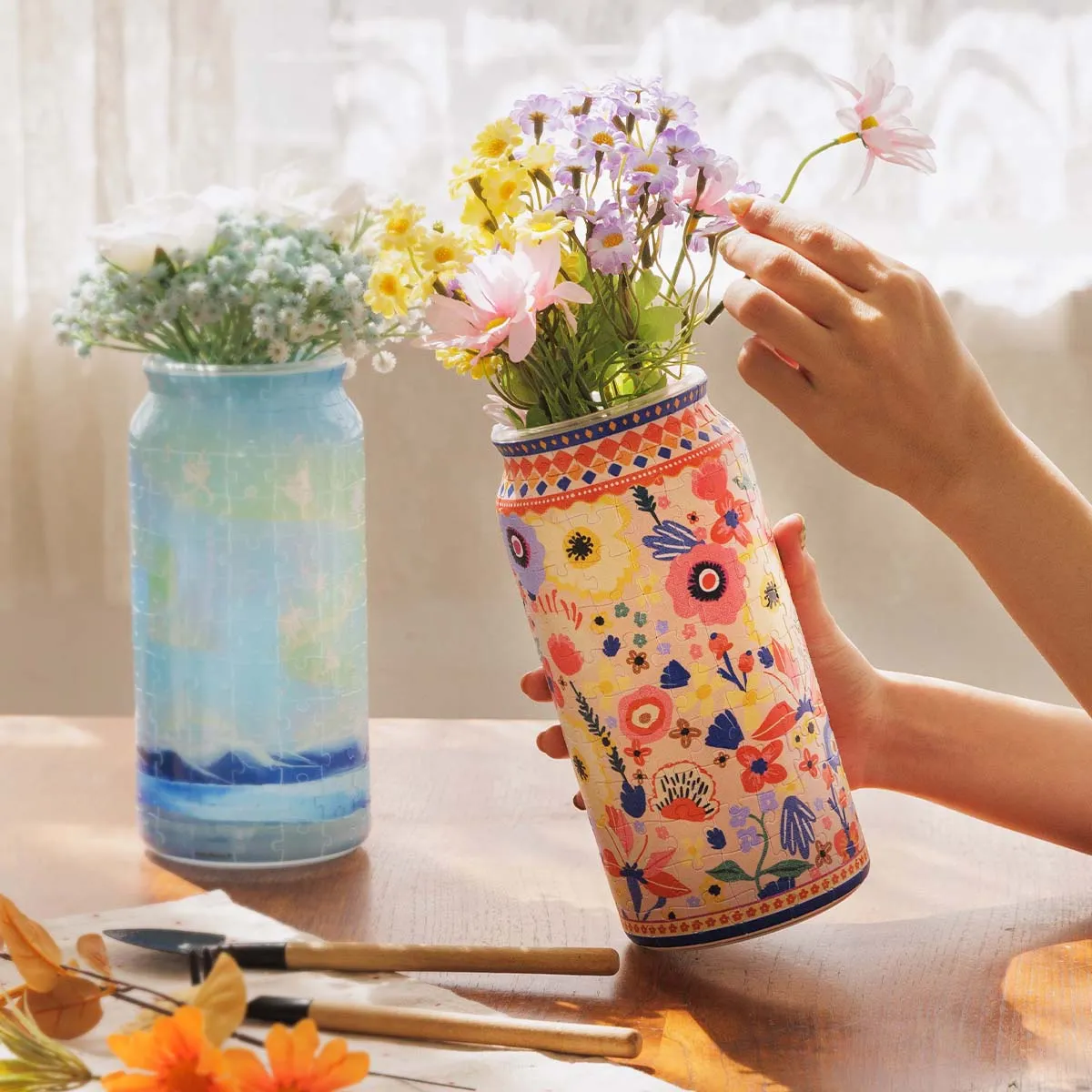 PieceRelax Woven Blooms BV1001 vază puzzle flori
