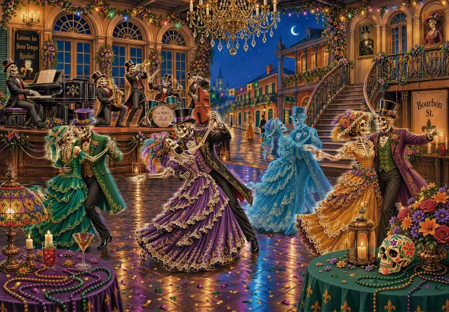 Mosaic Puzzles One Last Dance Bourbon Street puzzle lemn 250 piese
