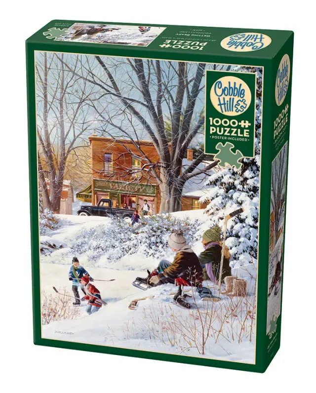 Cobble Hill Getting Ready puzzle 1000 piese iarna