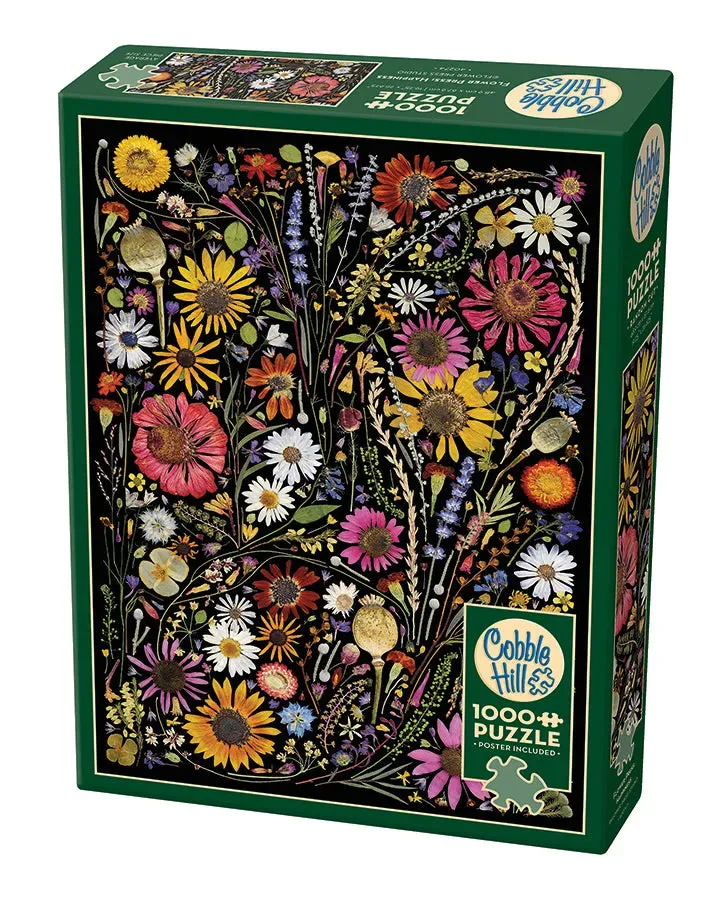 Cobble Hill Flower Press Happiness puzzle 1000 piese flori