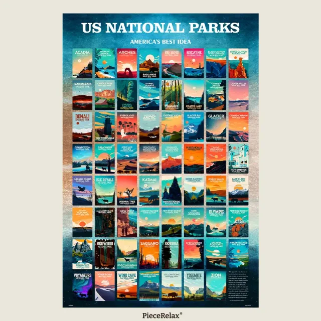 PieceRelax PieceClicks US National Parks U1099 puzzle 2016 piese natură
