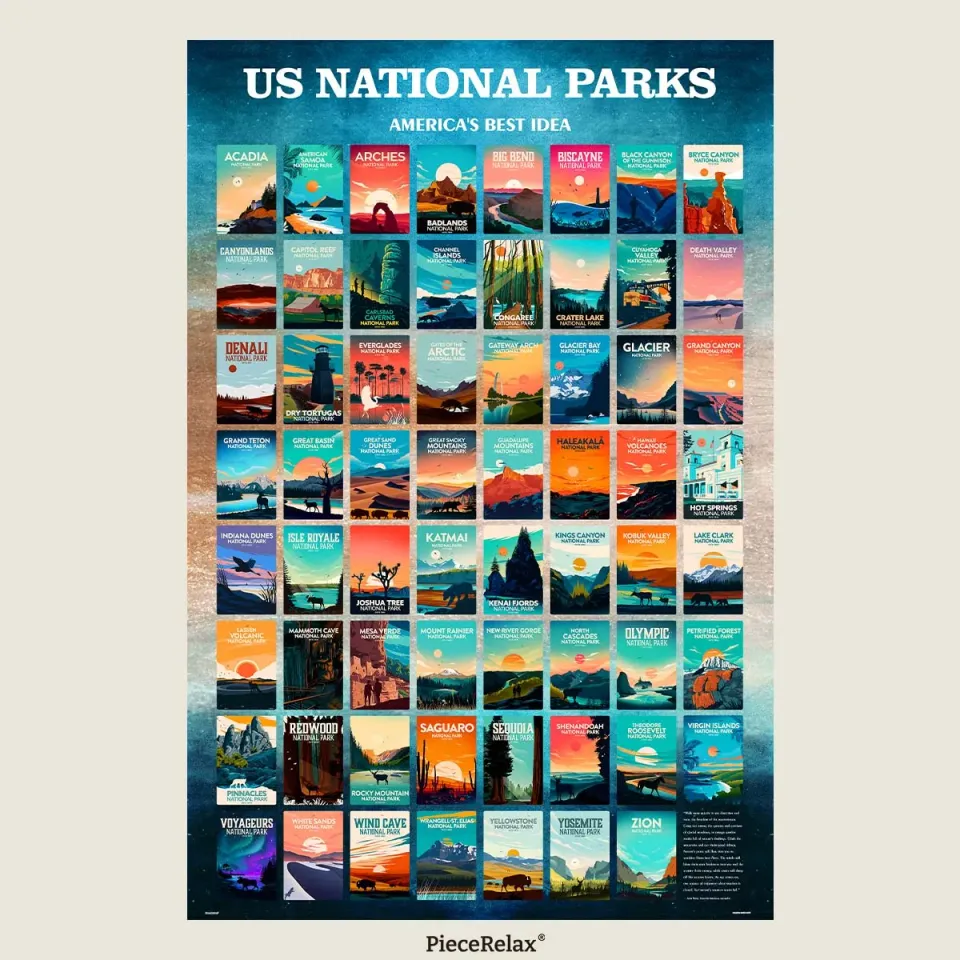 PieceRelax PieceClicks US National Parks U1099 puzzle 2016 piese natură