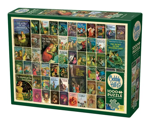 Cobble Hill Nancy Drew puzzle 1000 piese carti vintage