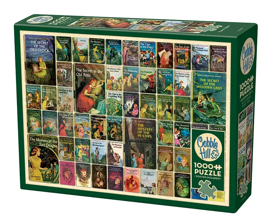 Cobble Hill Nancy Drew puzzle 1000 piese carti vintage