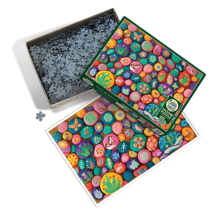 Cobble Hill Southwest Stones puzzle 1000 piese cu animale