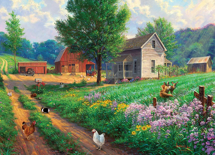 Cobble Hill Farm Country puzzle 1000 piese fermă