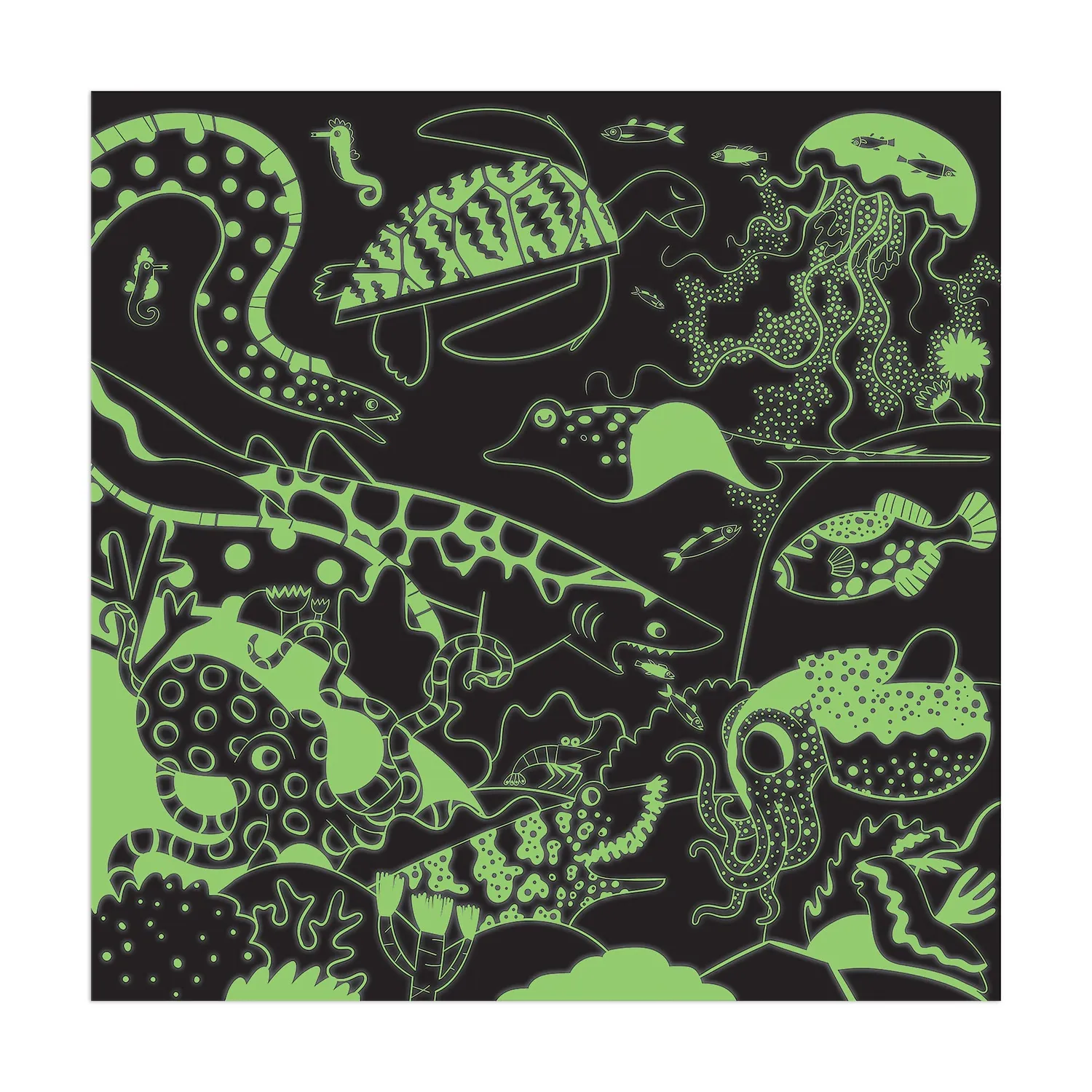 Mudpuppy Ocean Illuminated puzzle 500 piese fosforescent