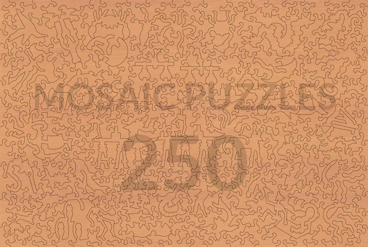 Mosaic Puzzles Deep Sea Cantina puzzle lemn 100 piese mare