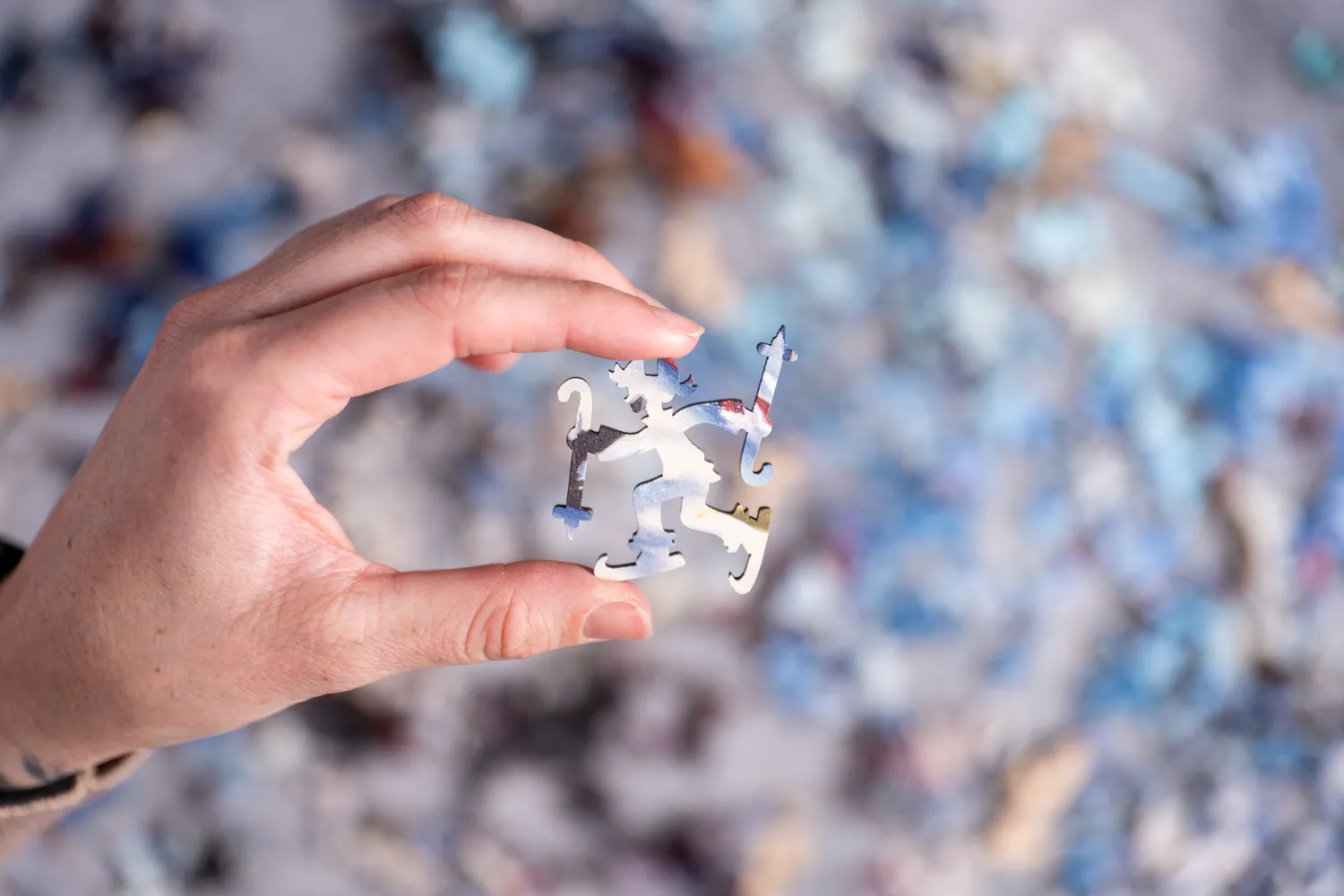 Mosaic Puzzles Bunny Slope Scramble puzzle lemn 250 piese iarna