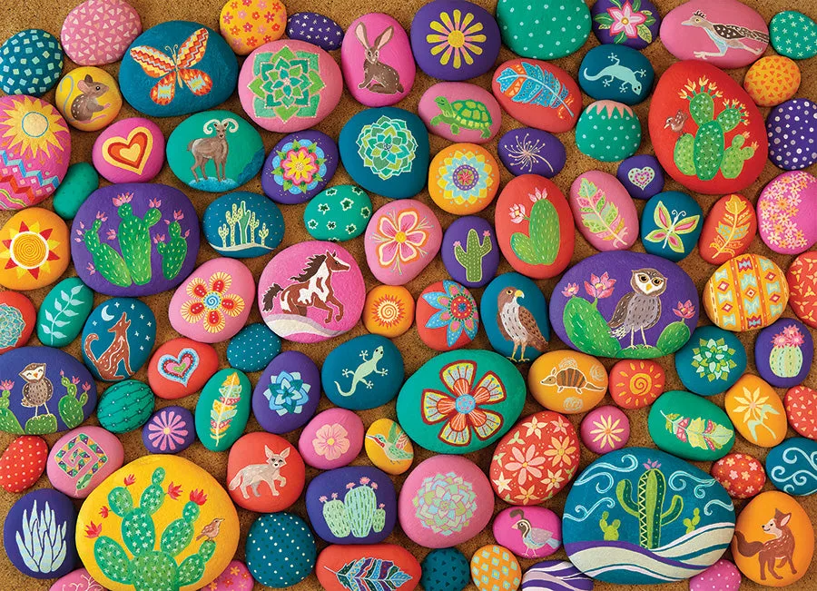 Cobble Hill Southwest Stones puzzle 1000 piese cu animale