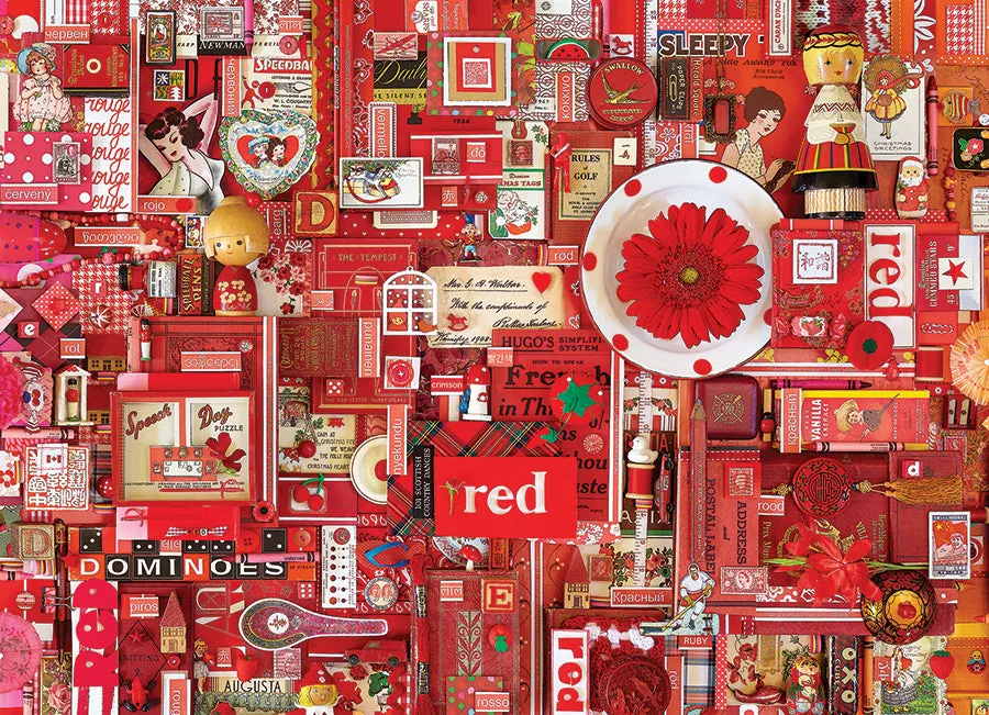 Cobble Hill Red puzzle 1000 piese colaj rosu