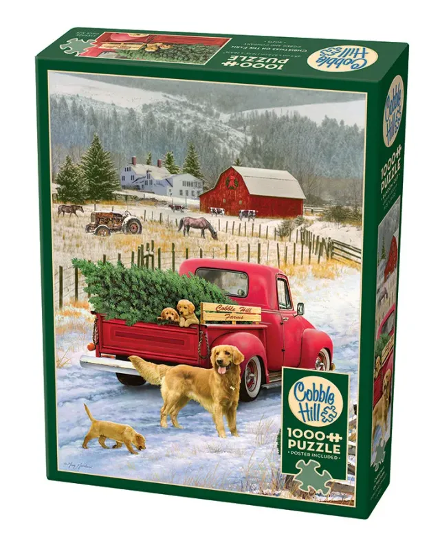 Cobble Hill Christmas on the Farm puzzle 1000 piese iarna