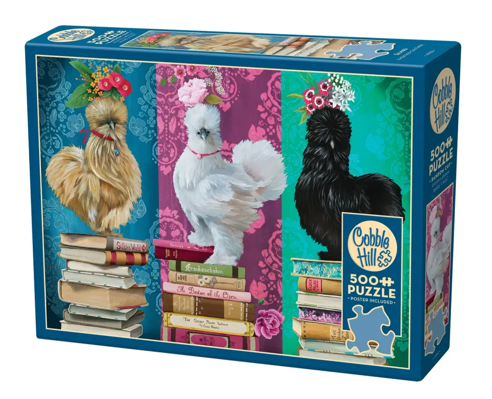 Cobble Hill Silkies puzzle 500 piese găini