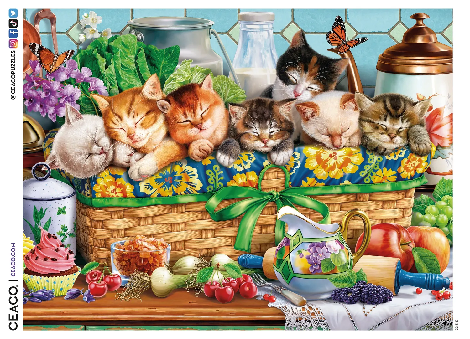 Ceaco Kittens in a Basket puzzle 300 piese mari