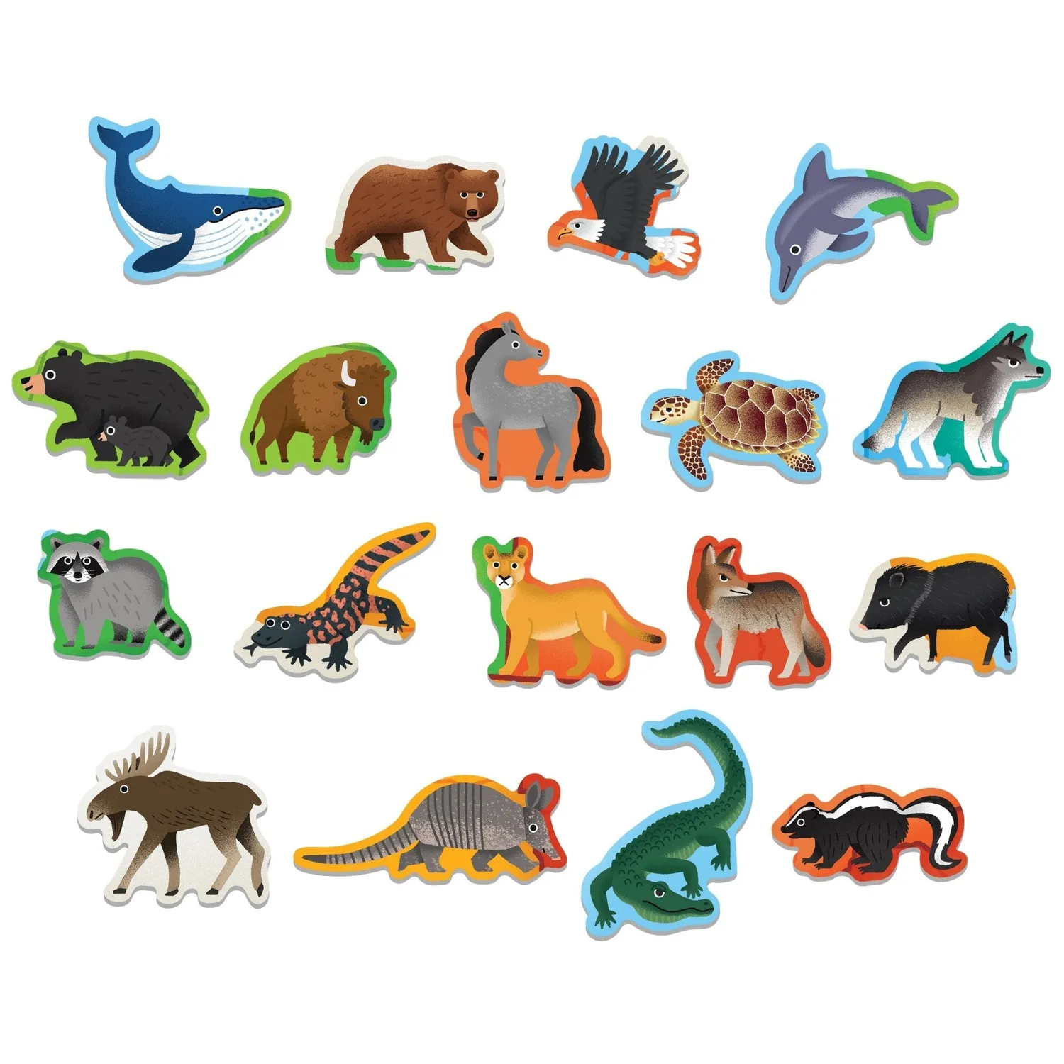 Mudpuppy Little Park Ranger puzzle 70 piese harta SUA 59x42 cm